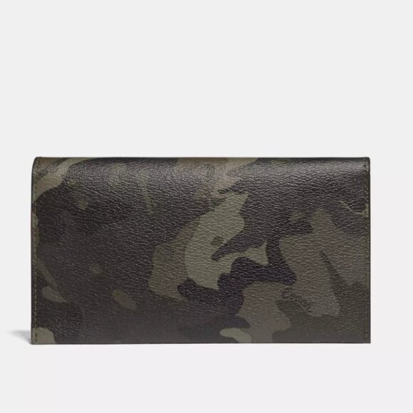 Coach New Mens Camo Long Wallet Large Universal Phone Case With Camo Print - Picture 1 of 8